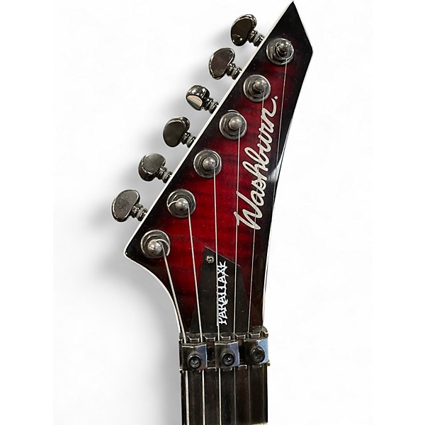 Used Washburn PARALLAXE PSX10 Crimson Red Burst Solid Body Electric Guitar