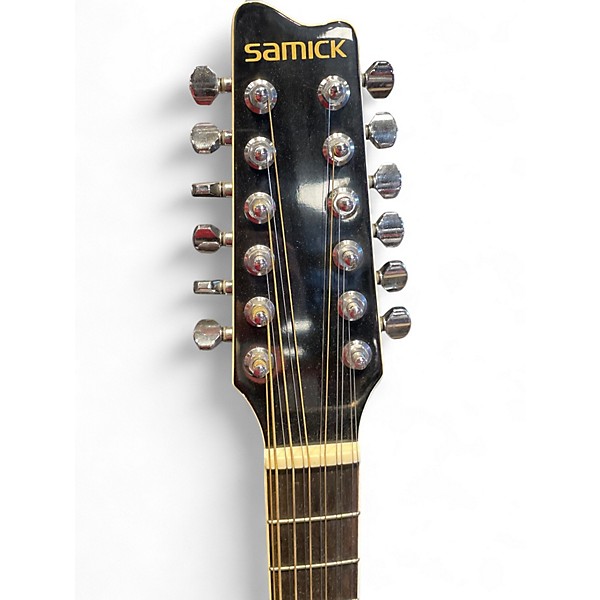 Used Samick SW 260-12B Black 12 String Acoustic Guitar