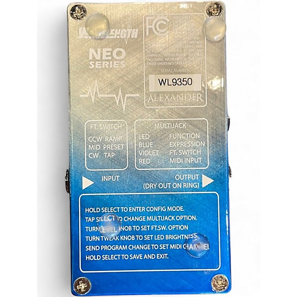 Used Alexander WAVELENGHT Effect Pedal