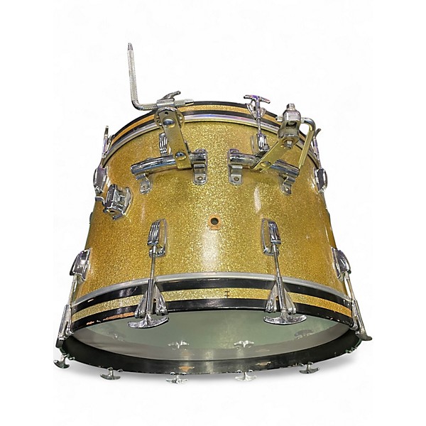 Vintage 1960s Ludwig 4 Piece Super Classic Champagne Sparkle Drum Kit