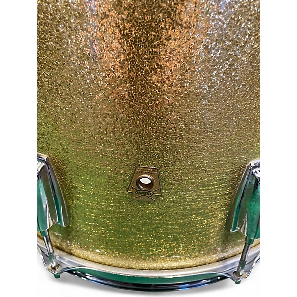 Vintage 1960s Ludwig 4 Piece Super Classic Champagne Sparkle Drum Kit