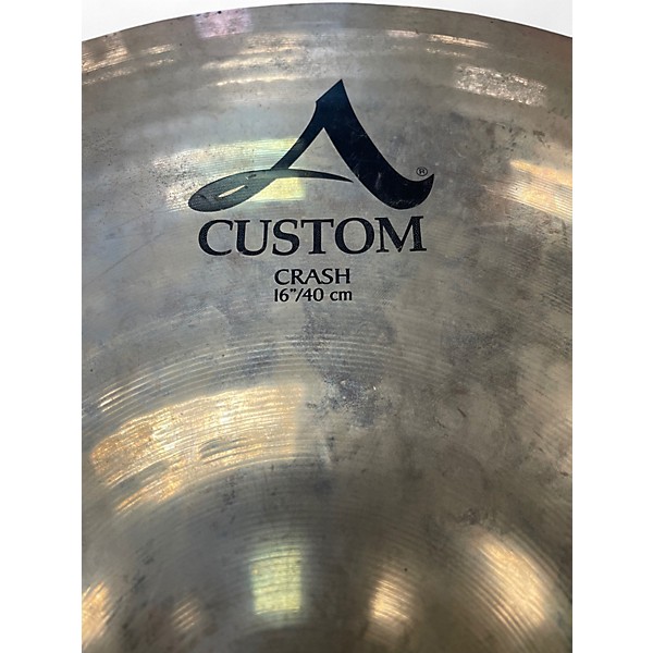Used Zildjian 16in A Custom Crash Cymbal