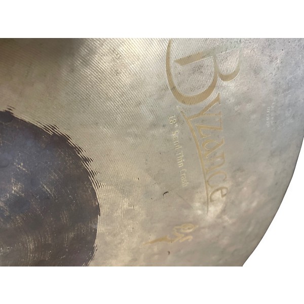 Used MEINL 18in Byzance Vintage Series Benny Greb Sand Thin Crash Cymbal