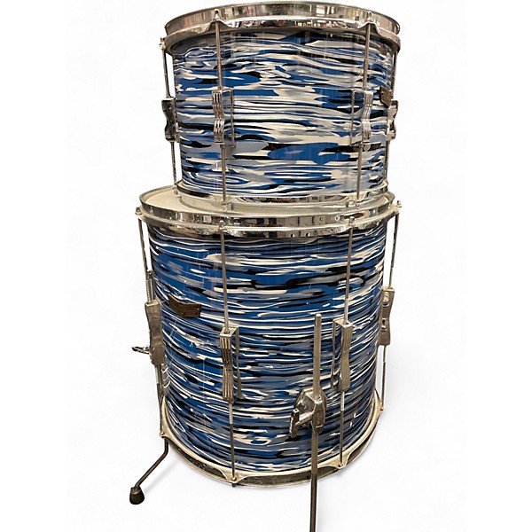 Used Ludwig 3 Piece Club Date BLUE OYSTER Drum Kit