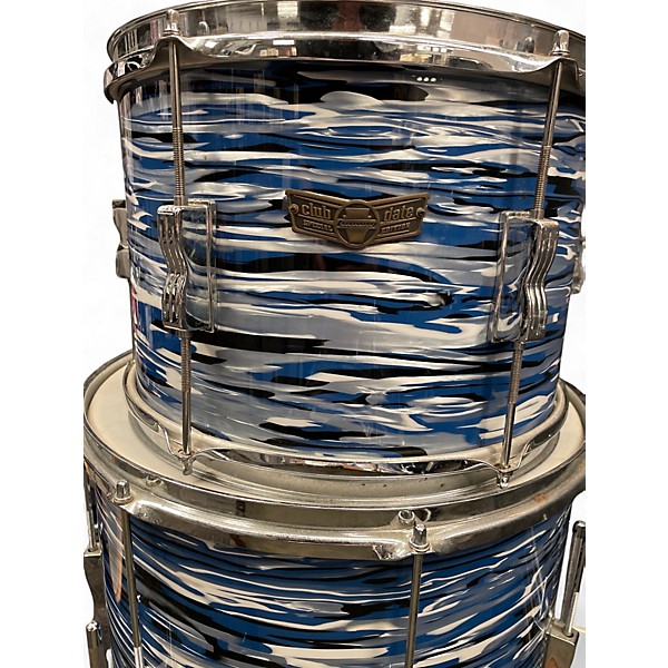 Used Ludwig 3 Piece Club Date BLUE OYSTER Drum Kit