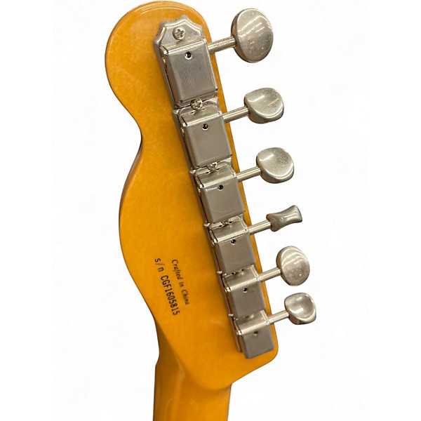 Used Fender Modern Player Telecaster Thinline Deluxe TRANSPARENT BLACK Hollow Body Electric Guitar