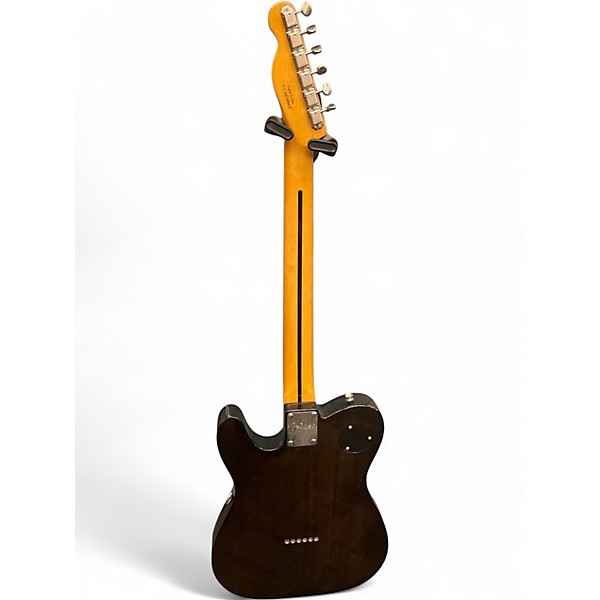 Used Fender Modern Player Telecaster Thinline Deluxe TRANSPARENT BLACK Hollow Body Electric Guitar