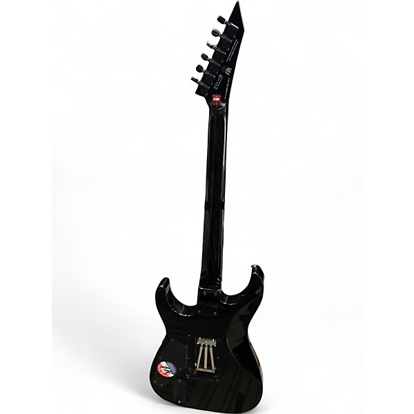 Used ESP LTD Kirk Hammett Signature White Zombie Blue Solid Body Electric Guitar