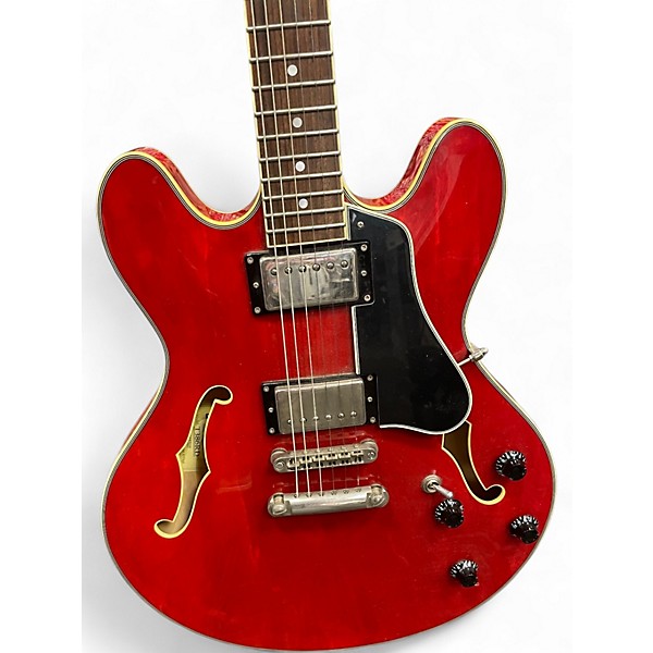 Used Eastman T386 Red Hollow Body Electric Guitar