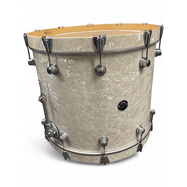 Used DW 3 Piece Performance Series WHITE MARINE PEARL Drum Kit