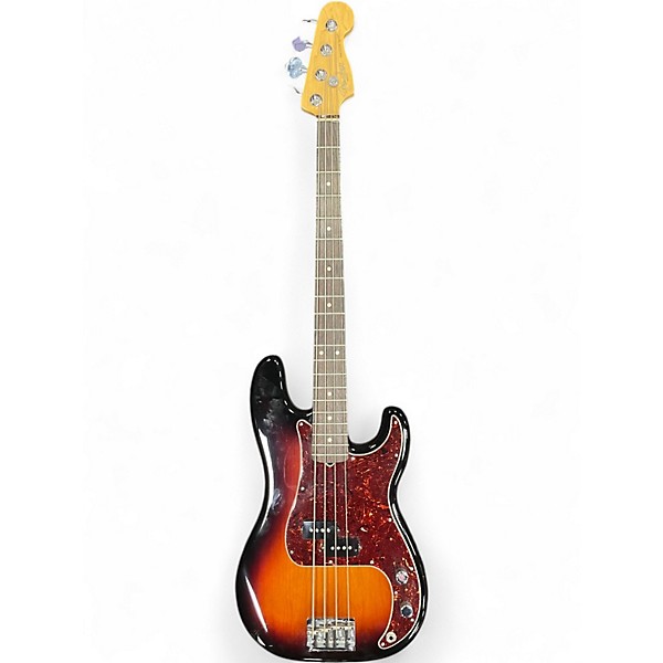 Used 2010 Fender American Standard Precision Bass 3 Color Sunburst Electric Bass Guitar