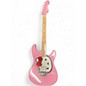 Used Squier 2024 Hello Kitty Single Humbucker Pink Solid Body Electric Guitar