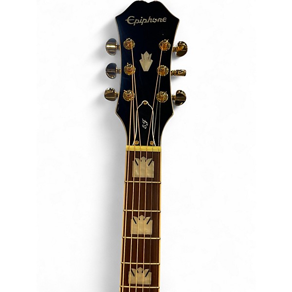 Used Epiphone EJ200SCE Black Acoustic Electric Guitar