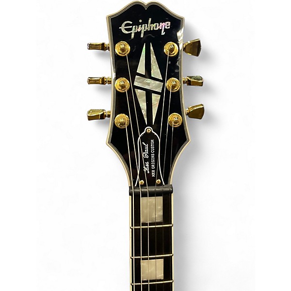 Used Epiphone Matt Heafy Les Paul Custom Black Solid Body Electric Guitar