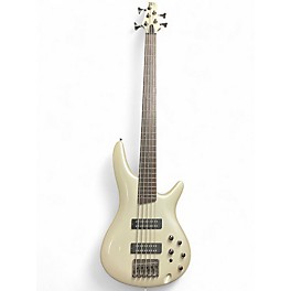 Used Ibanez SR305 5 String Alpine White Electric Bass Guitar