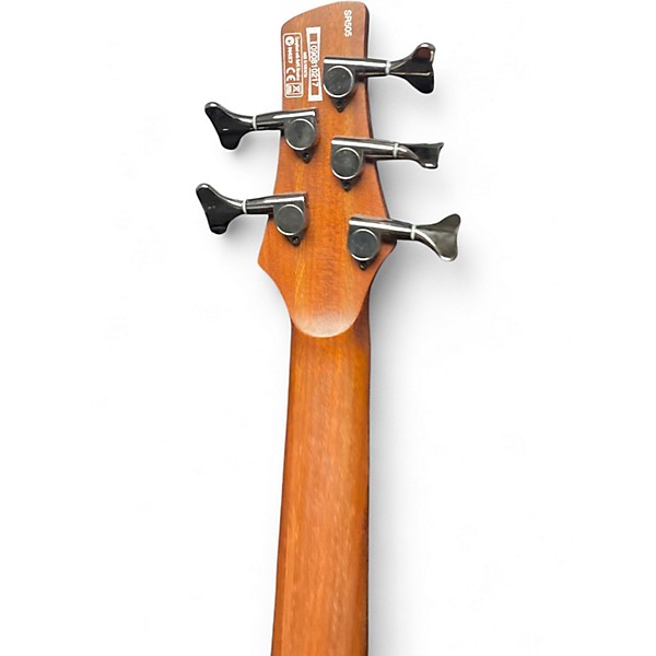 Used Ibanez SR505 5 String Natural Electric Bass Guitar