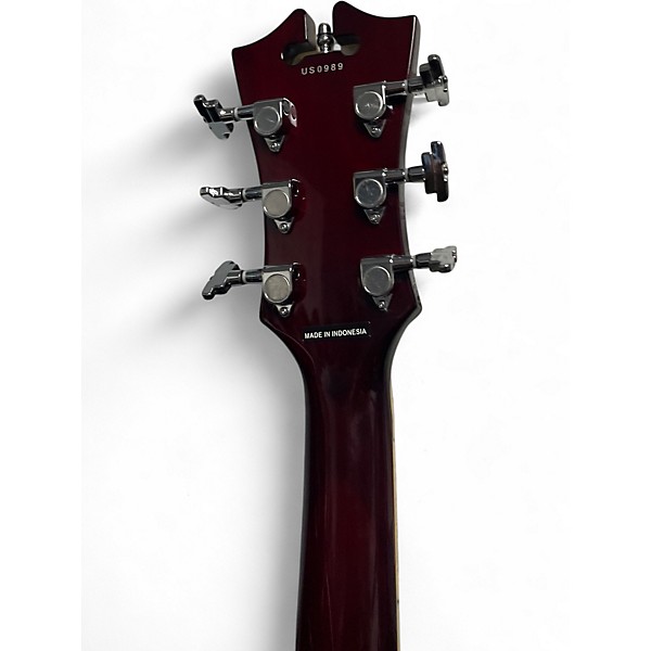 Used D'Angelico Premier Series DC Trans Red Hollow Body Electric Guitar