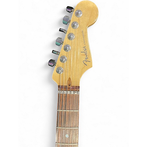 Used Fender American Deluxe Stratocaster Pearl White Solid Body Electric Guitar