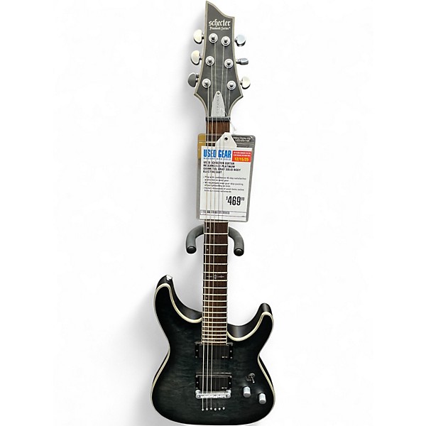 Used Schecter Guitar Research C1 Platinum Gunmetal Gray Solid Body Electric Guitar
