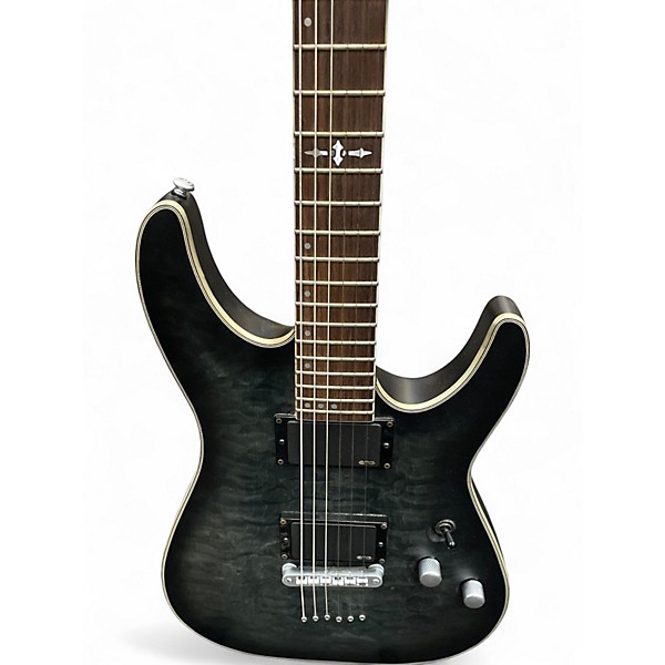 Used Schecter Guitar Research C1 Platinum Gunmetal Gray Solid Body Electric Guitar