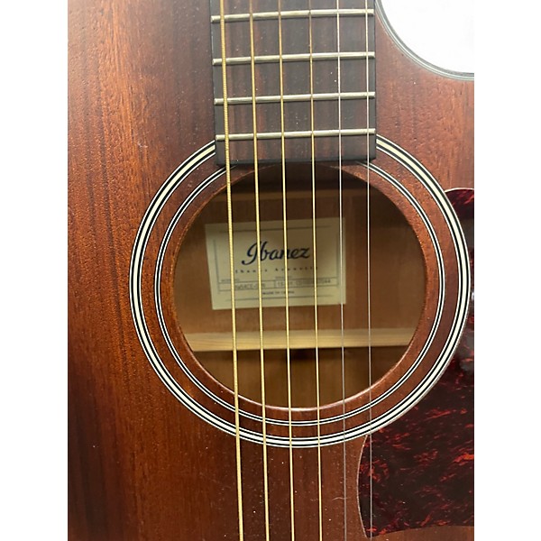 Used Ibanez AW54CEOPM Brown Acoustic Electric Guitar