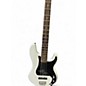 Used Squier Precision Bass White Electric Bass Guitar