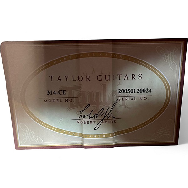 Used Taylor 314CE Natural Acoustic Electric Guitar
