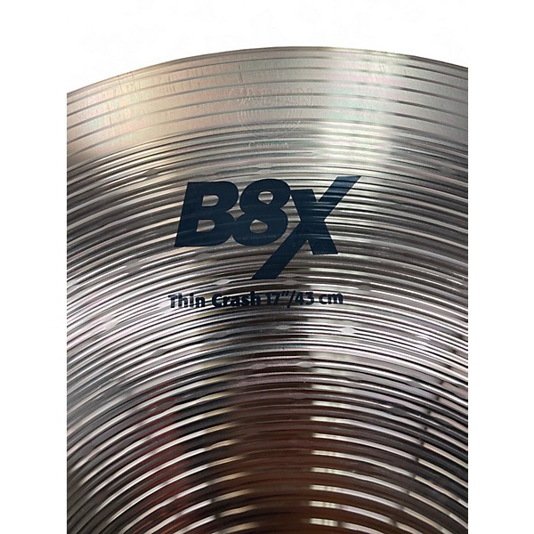 Used SABIAN 17in B8X Cymbal