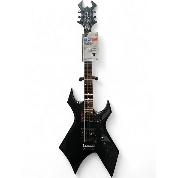Used B.C. Rich platinum pro series warlock Black Solid Body Electric Guitar