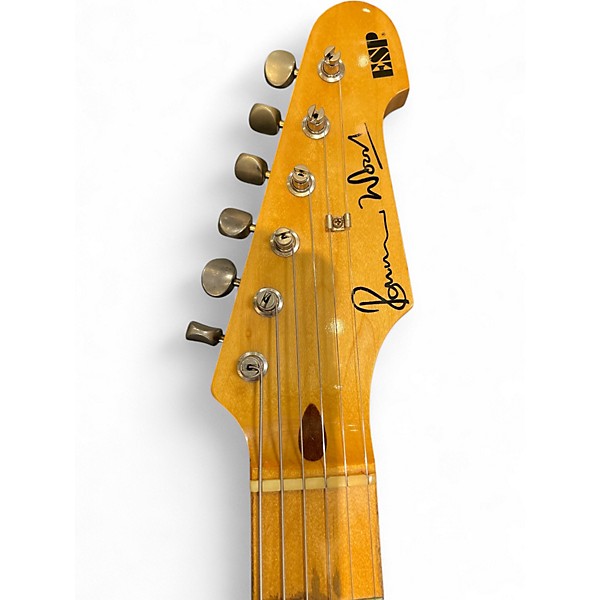 Used ESP Ron Wood Signature Black Solid Body Electric Guitar