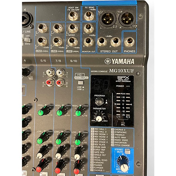 Used Yamaha MG10XUF Unpowered Mixer