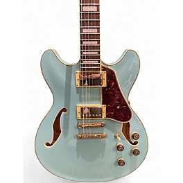 Used Ibanez AS73G Mint Blue Hollow Body Electric Guitar