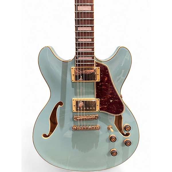 Used Ibanez AS73G Mint Blue Hollow Body Electric Guitar