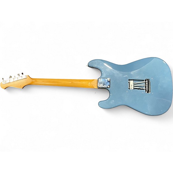 Used Harley Benton VT Series Strat Bronzed Smurf Blue Solid Body Electric Guitar