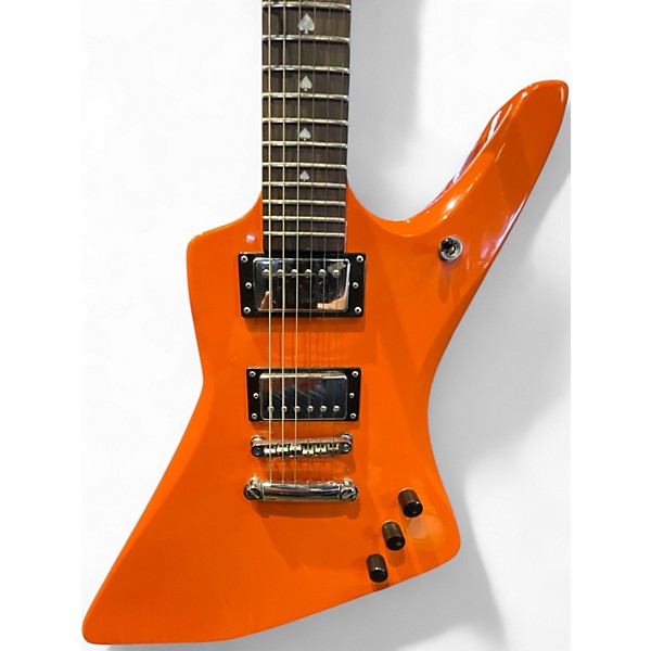 Used HardLuck Kings LADY LUCK NEON ORANGE Solid Body Electric Guitar