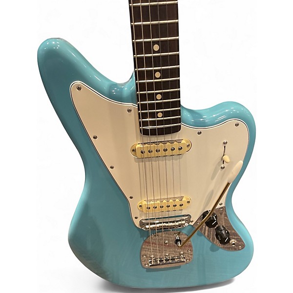 Used Fender Player Jaguar Blue Solid Body Electric Guitar