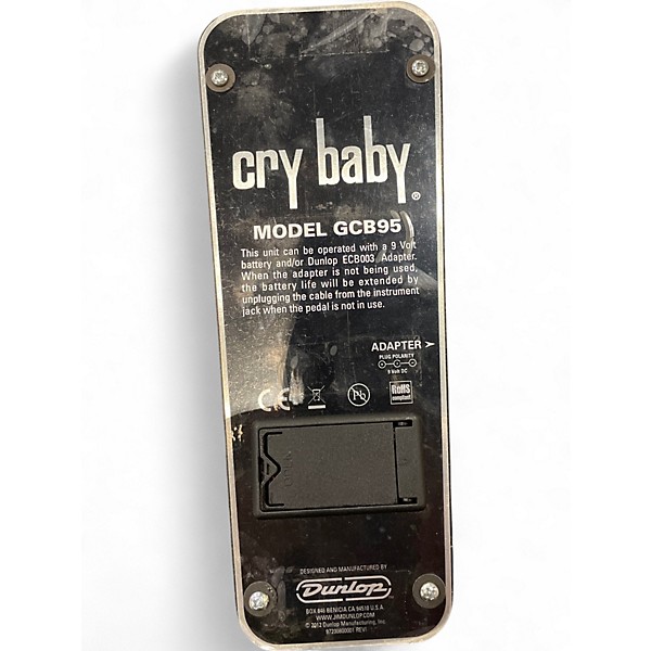 Used Dunlop GCB95 Original Crybaby Wah Effect Pedal
