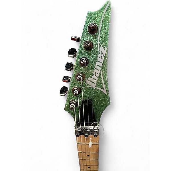 Used Ibanez RG470MSP GREEN SPARKLE Solid Body Electric Guitar