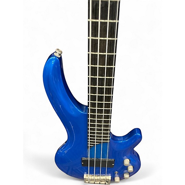 Used Cort CURBOW  Blue Electric Bass Guitar