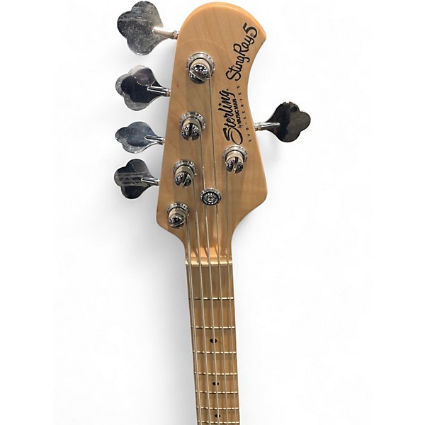 Used Sterling by Music Man STINGRAY 5 Black Electric Bass Guitar