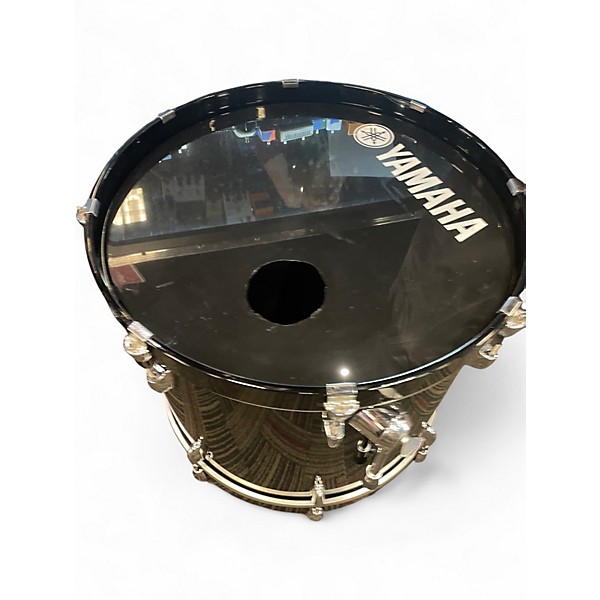 Used Yamaha 4 Piece Stage Custom Raven Black Drum Kit