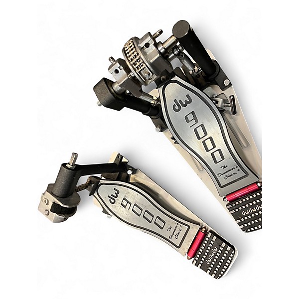 Used DW 9000 Series Double Double Bass Drum Pedal