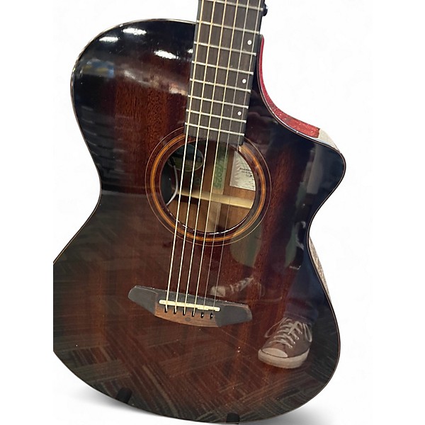 Used Breedlove Organic Wildwood Pro Concert brown Acoustic Electric Guitar