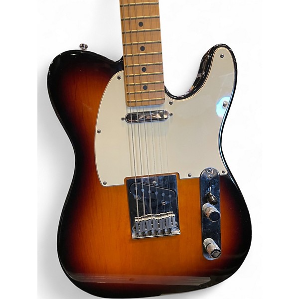 Used Fender American Standard Telecaster 3 Tone Sunburst Solid Body Electric Guitar