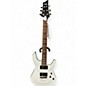 Used Schecter Guitar Research Omen 6 white Solid Body Electric Guitar