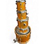 Used Ludwig 5 Piece CLASSIC BIRCH amber sparkle Drum Kit