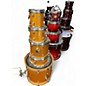 Used Ludwig 5 Piece CLASSIC BIRCH amber sparkle Drum Kit