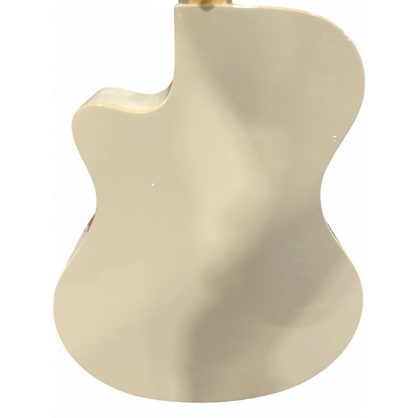 Used Yamaha APX600 White Acoustic Electric Guitar