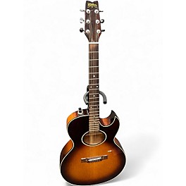 Used 1990s Washburn Woodstock 2 Color Sunburst Acoustic Electric Guitar