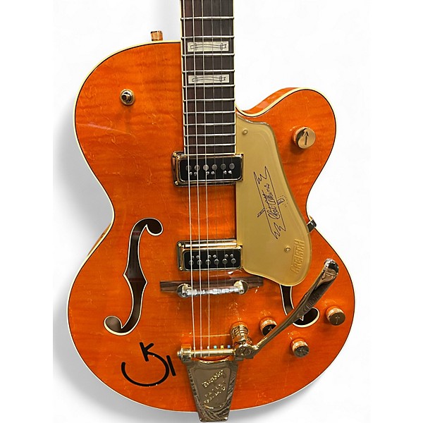 Used Gretsch Guitars G6120t-55 Vintage Select '55 Chet Atkins Vintage Orange Stain Hollow Body Electric Guitar